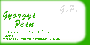 gyorgyi pein business card